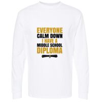 Gold Soft Touch Long Sleeve T-Shirt Thumbnail
