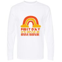 Gold Soft Touch Long Sleeve T-Shirt Thumbnail