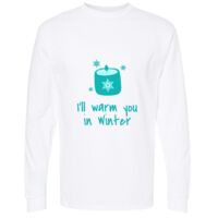 Gold Soft Touch Long Sleeve T-Shirt Thumbnail