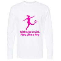 Gold Soft Touch Long Sleeve T-Shirt Thumbnail