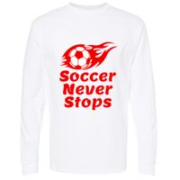 Gold Soft Touch Long Sleeve T-Shirt Thumbnail