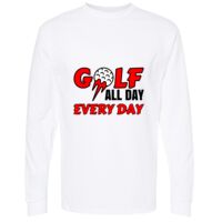 Gold Soft Touch Long Sleeve T-Shirt Thumbnail