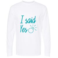 Gold Soft Touch Long Sleeve T-Shirt Thumbnail