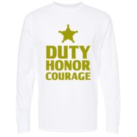 Unisex Gold Soft Touch Long Sleeve T-Shirt Thumbnail