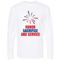 Unisex Gold Soft Touch Long Sleeve T-Shirt Thumbnail