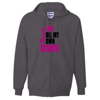 Unisex Ultimate Cotton® Full-Zip Hooded Sweatshirt Thumbnail