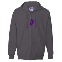 Unisex Ultimate Cotton® Full-Zip Hooded Sweatshirt Thumbnail
