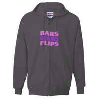Unisex Ultimate Cotton® Full-Zip Hooded Sweatshirt Thumbnail