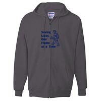 Unisex Ultimate Cotton® Full-Zip Hooded Sweatshirt Thumbnail