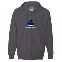 Unisex Ultimate Cotton® Full-Zip Hooded Sweatshirt Thumbnail