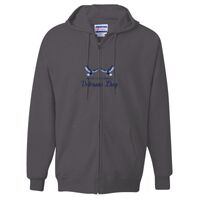 Unisex Ultimate Cotton® Full-Zip Hooded Sweatshirt Thumbnail